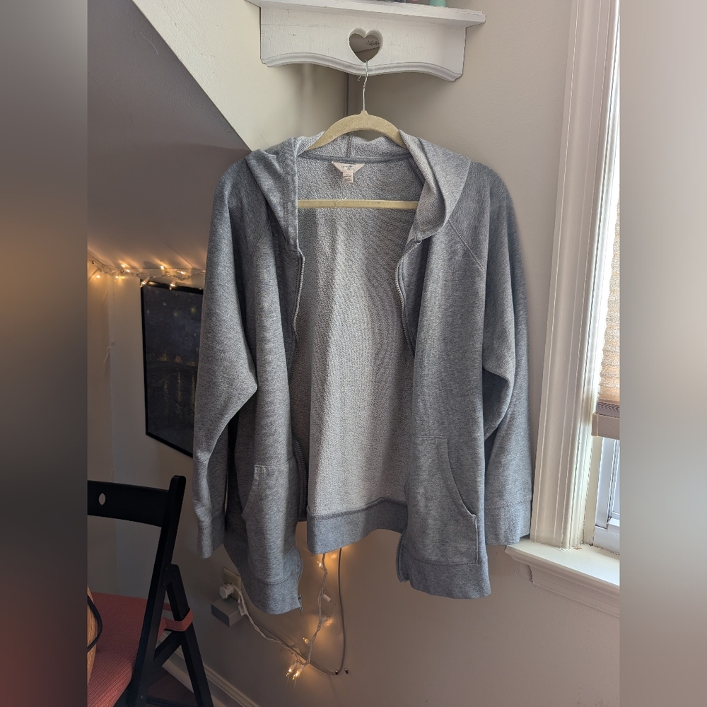 Terra & Sky Light Gray Sweater